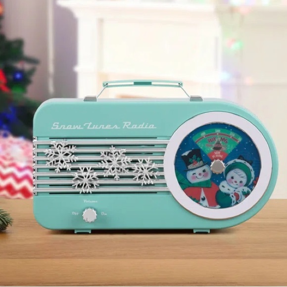 Mr Christmas Snow Tunes Radio Teal Snowman - Picture 5 of 5